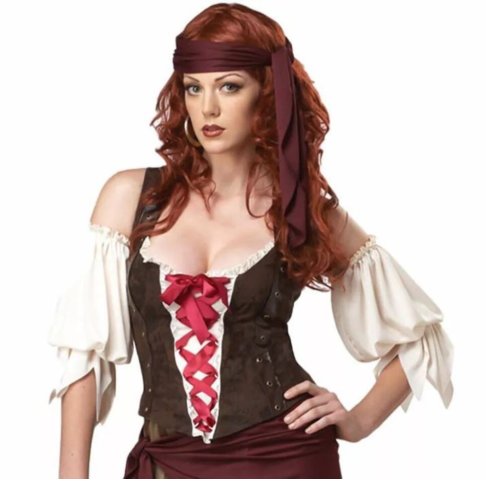 Women's Pirate Costume Buccaneer Beauty Halloween/Cosplay SIZE Large 10-12